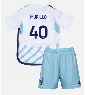 Nottingham Forest Murillo #40 Segunda Equipación Niños 2023-24 Manga Corta (+ Pantalones cortos)